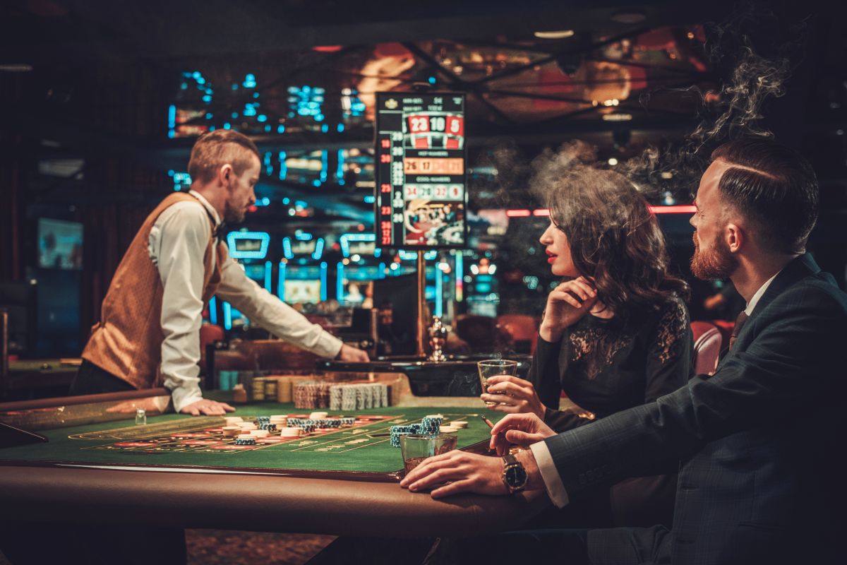 Online casino games interface
